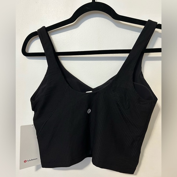 Lululemon BNWT Scoop Neck Yoga Tank *Grid Texture - Picture 2 of 3